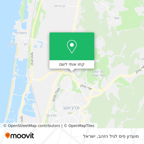 מפת מועדון פיס לגיל הזהב