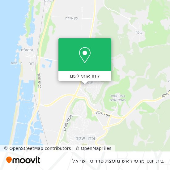 מפת בית יונס מרעי ראש מועצת פרדיס