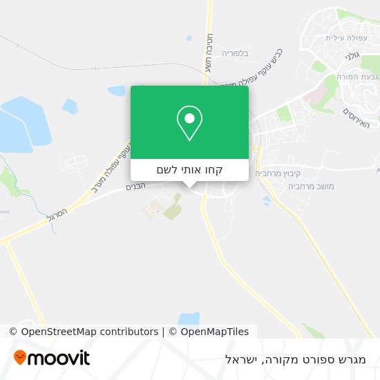 מפת מגרש ספורט מקורה