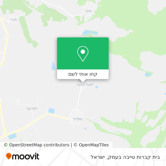 מפת בית קברות טייבה בעמק