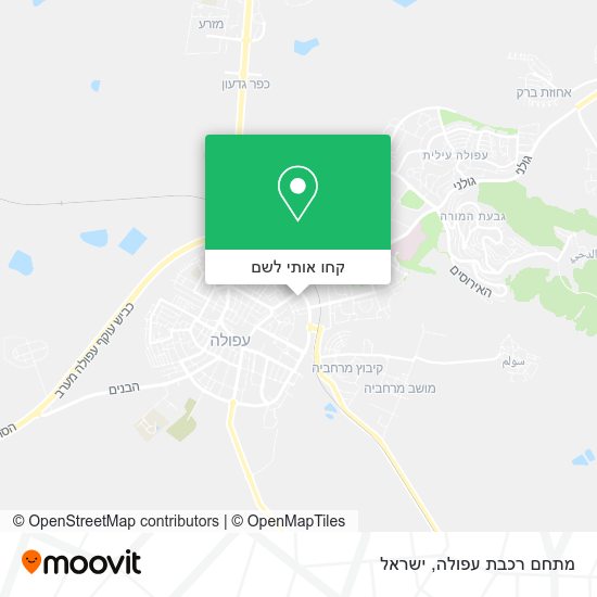 מפת מתחם רכבת עפולה