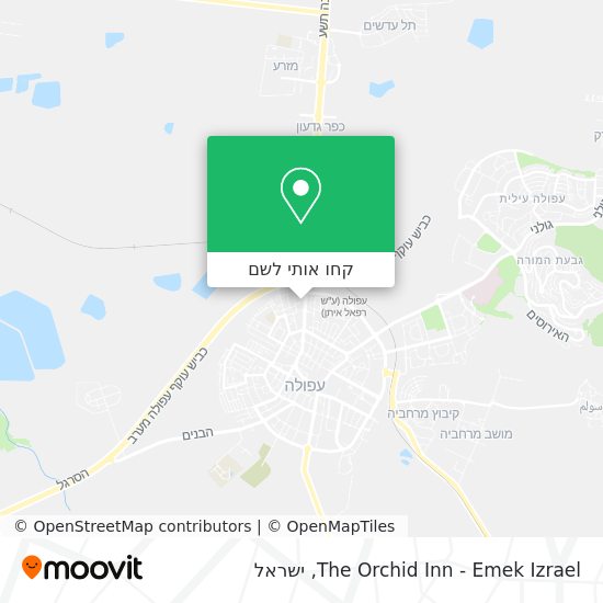 מפת The Orchid Inn - Emek Izrael