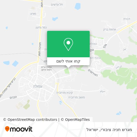 מפת מגרש חניה ציבורי