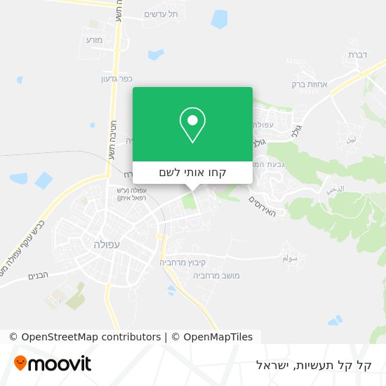 מפת קל קל תעשיות