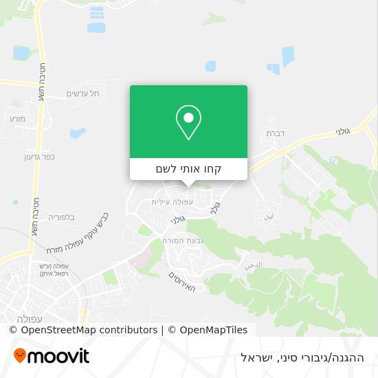 מפת ההגנה/גיבורי סיני