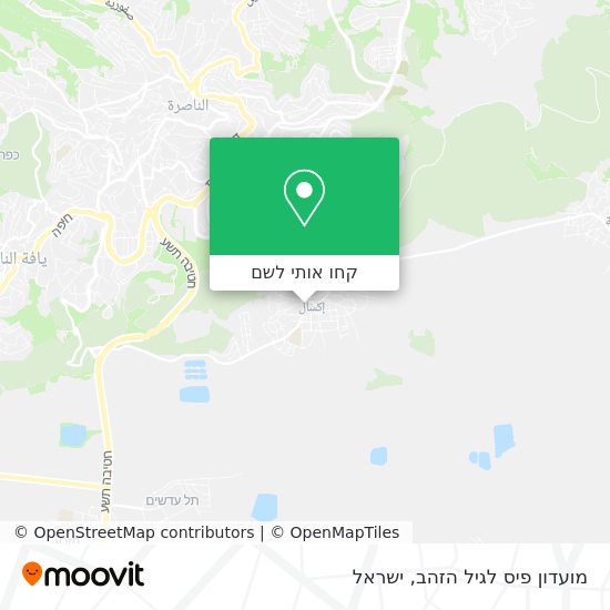 מפת מועדון פיס לגיל הזהב