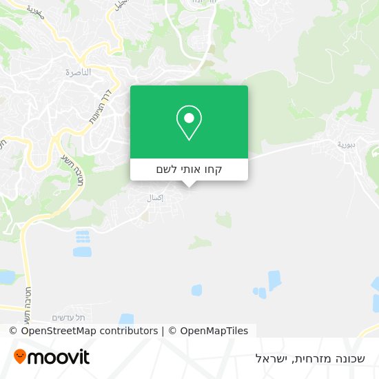 מפת שכונה מזרחית