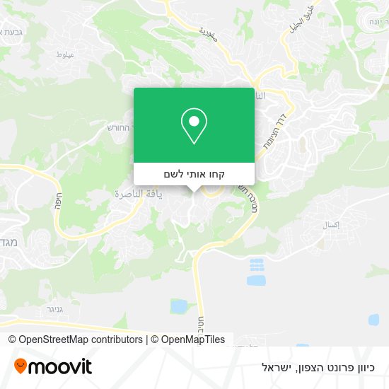 מפת כיוון פרונט הצפון