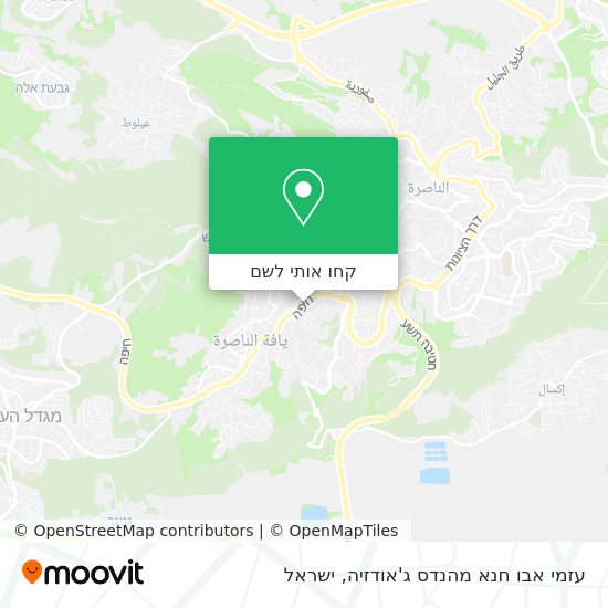 מפת עזמי אבו חנא מהנדס ג'אודזיה