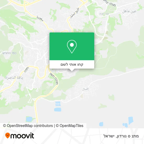 מפת מתנ ס גורדון