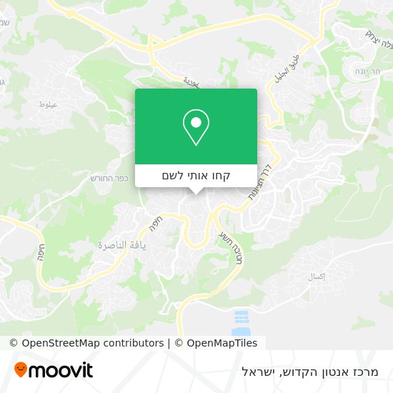 מפת מרכז אנטון הקדוש