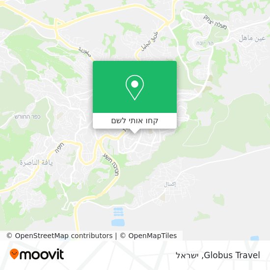 מפת Globus Travel