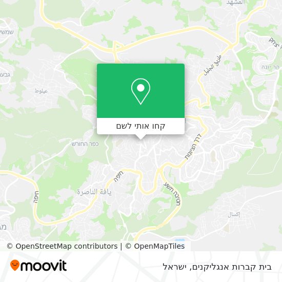 מפת בית קברות אנגליקנים