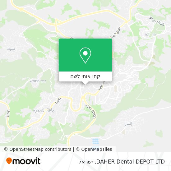 מפת DAHER Dental DEPOT LTD