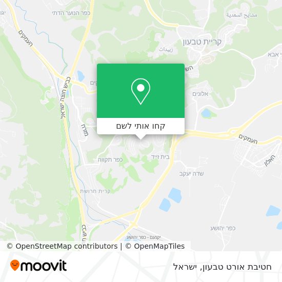 מפת חטיבת אורט טבעון
