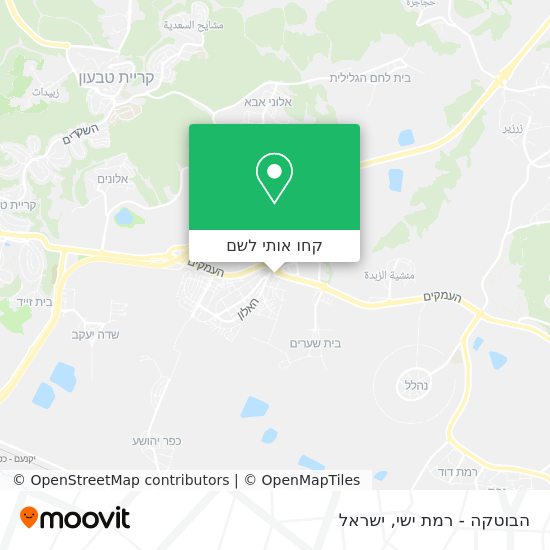 מפת הבוטקה - רמת ישי