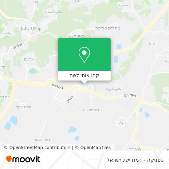 מפת גפניקה - רמת ישי