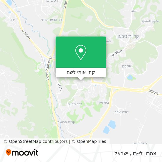 מפת צהרון לי-רון