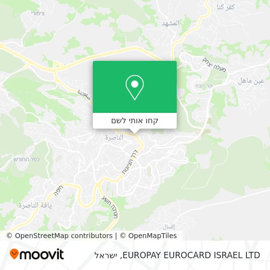 מפת EUROPAY EUROCARD ISRAEL LTD