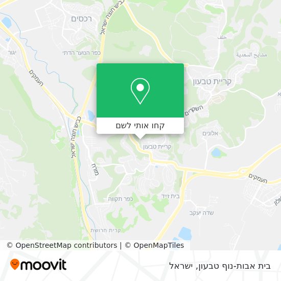 מפת בית אבות-נוף טבעון