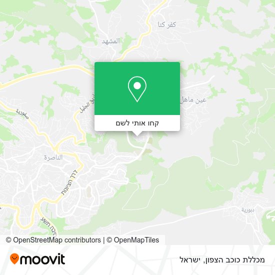 מפת מכללת כוכב הצפון