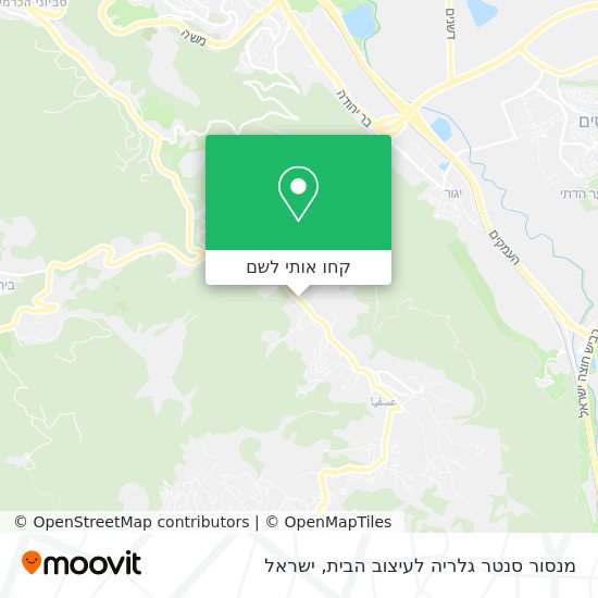 מפת מנסור סנטר גלריה לעיצוב הבית