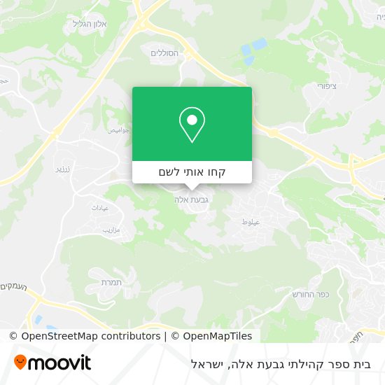 מפת בית ספר קהילתי גבעת אלה