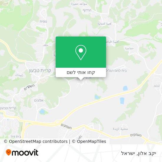 מפת יקב אלון