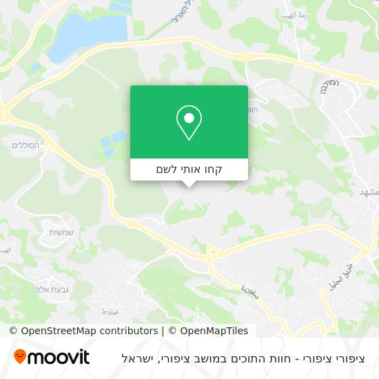 מפת ציפורי ציפורי - חוות התוכים במושב ציפורי