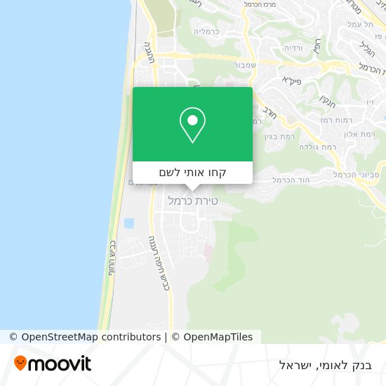 מפת בנק לאומי
