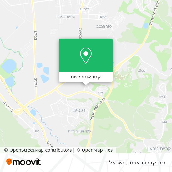 מפת בית קברות אבטין