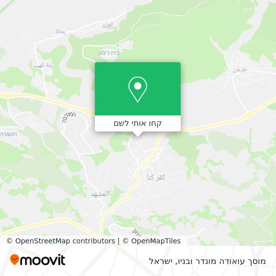 מפת מוסך עואודה מונדר ובניו