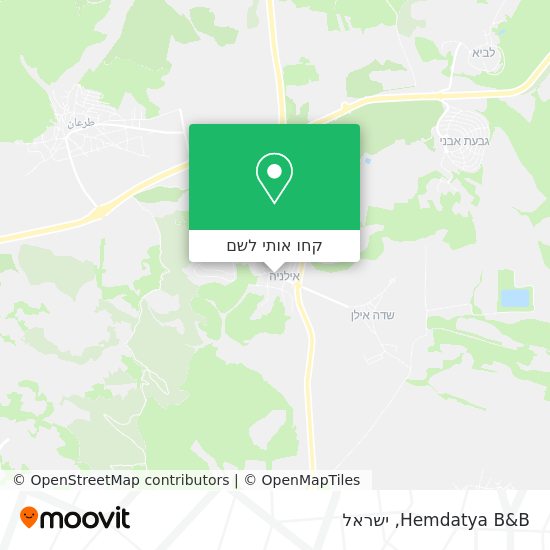 מפת Hemdatya B&B