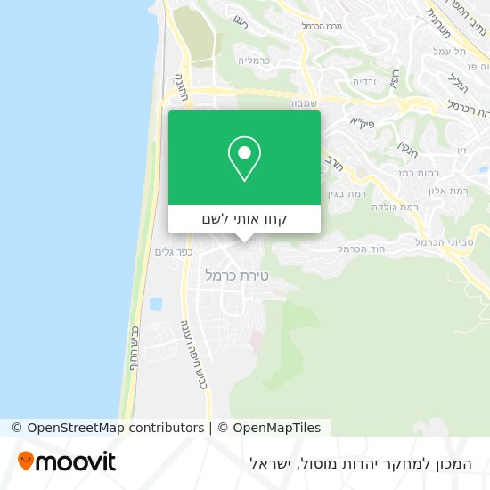 מפת המכון למחקר יהדות מוסול