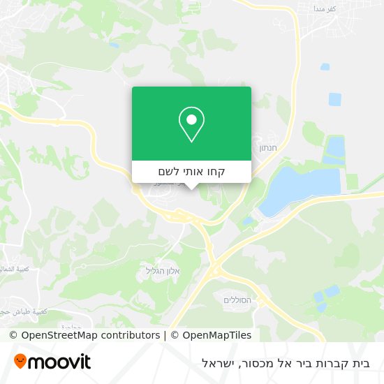 מפת בית קברות ביר אל מכסור