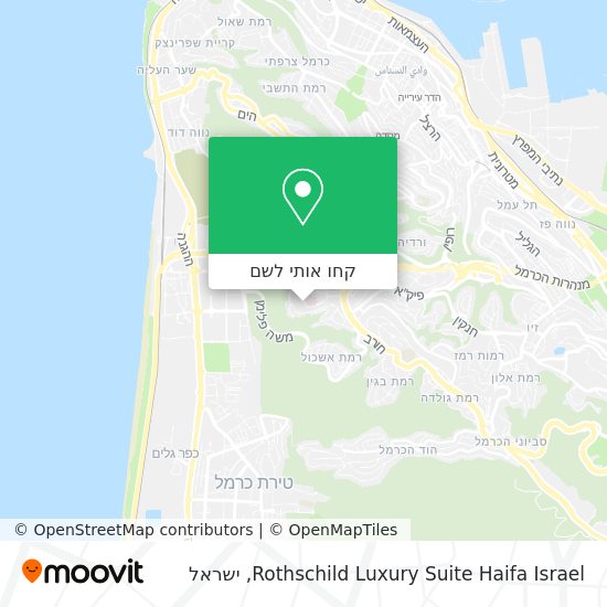 מפת Rothschild Luxury Suite Haifa Israel