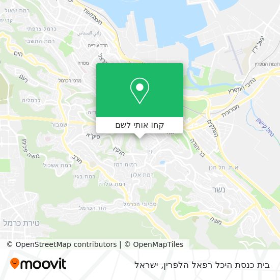 מפת בית כנסת היכל רפאל הלפרין