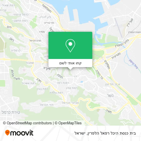מפת בית כנסת היכל רפאל הלפרין