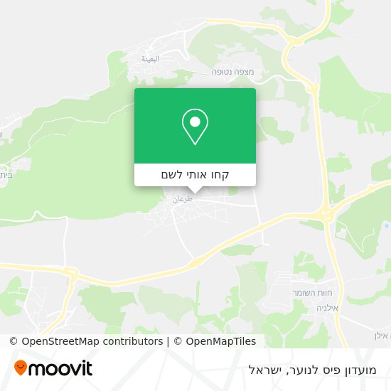 מפת מועדון פיס לנוער