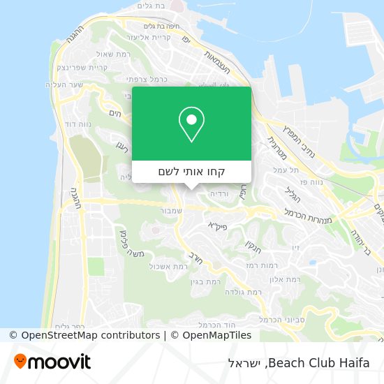 מפת Beach Club Haifa