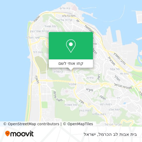 מפת בית אבות לב הכרמל