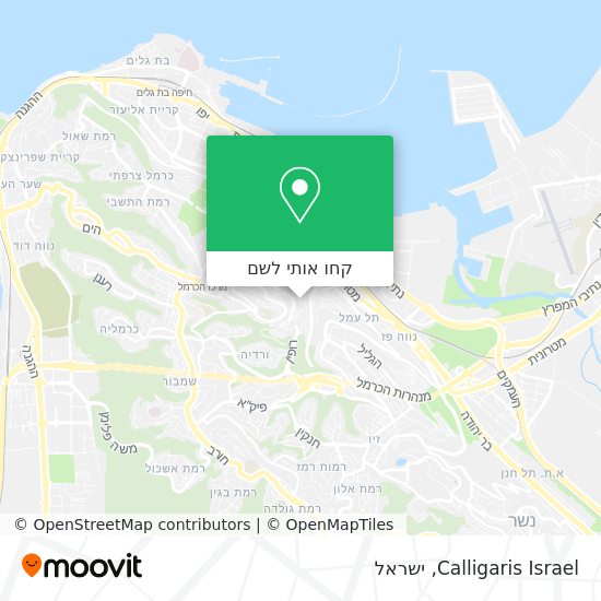 מפת Calligaris Israel