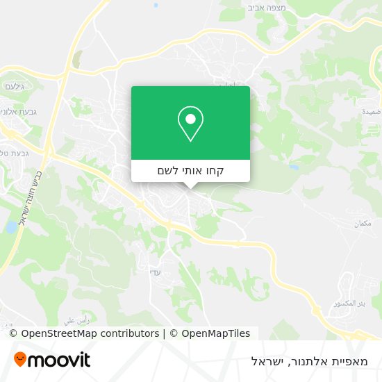 מפת מאפיית אלתנור
