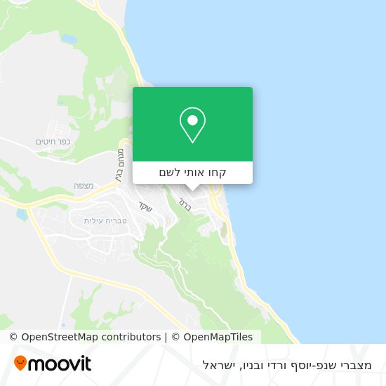 מפת מצברי שנפ-יוסף ורדי ובניו