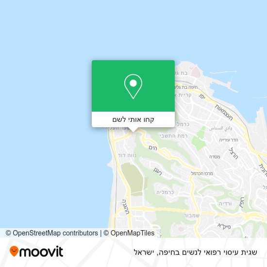 מפת שגית עיסוי רפואי לנשים בחיפה