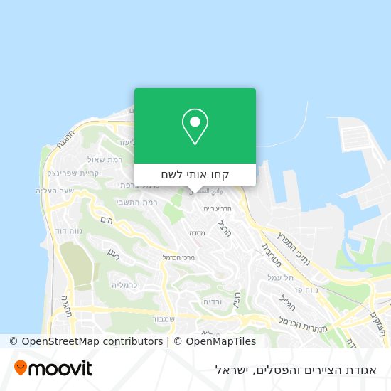 מפת אגודת הציירים והפסלים
