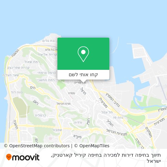 מפת תיווך בחיפה דירות למכירה בחיפה קיריל קארטניק