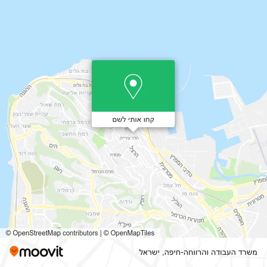 מפת משרד העבודה והרווחה-חיפה