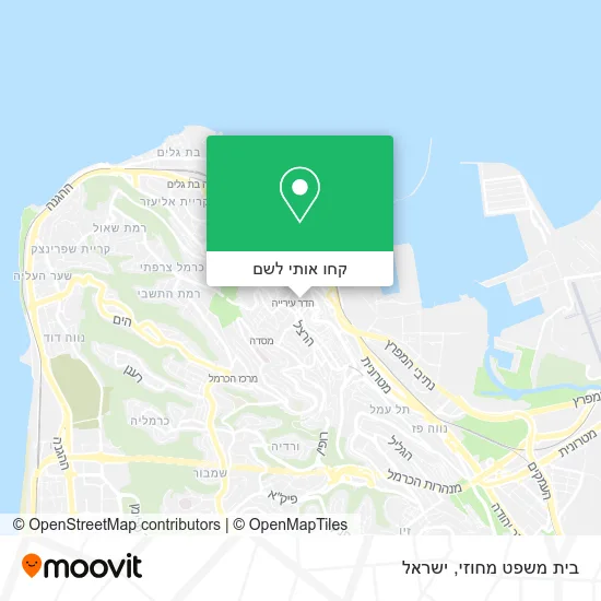 מפת בית משפט מחוזי