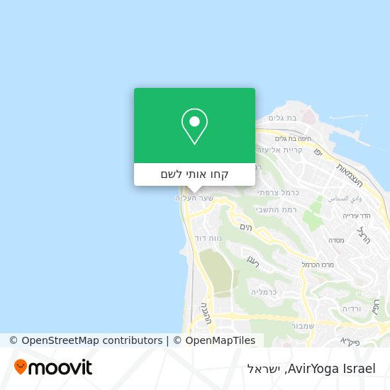 מפת AvirYoga Israel